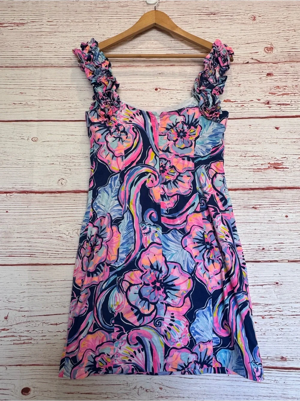Lilly Pulitzer Devina Dress in Nauti Navy Boho Bateau Sz 4